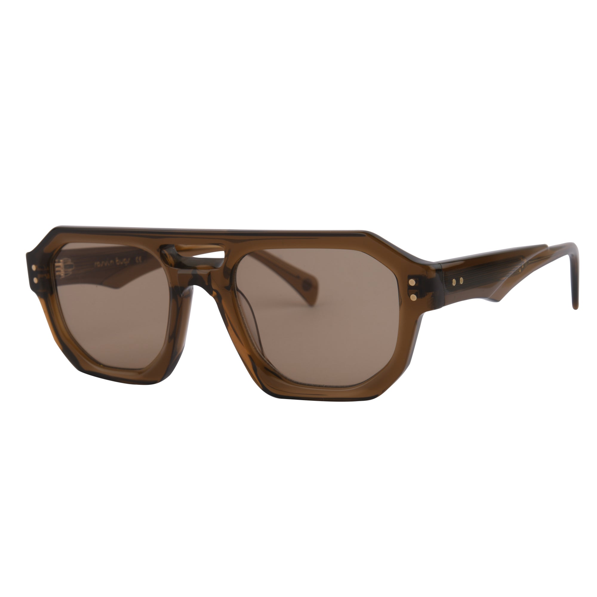 SHEKHAR RAVJIANI WEARING RAWLING SUN IN CRYSTAL BROWN/ LIGHT BROWN